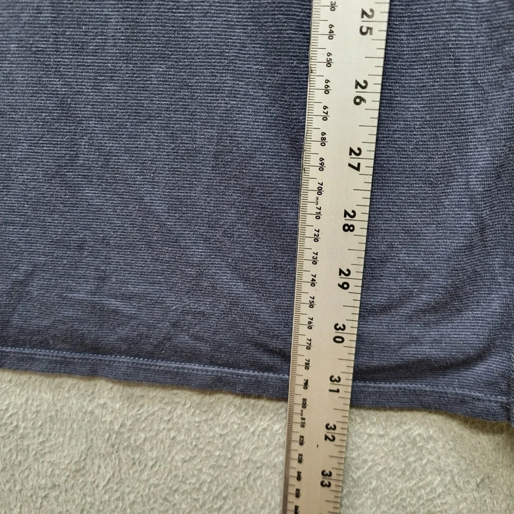 HYLETE Men Shirt X-LARGE‎ Blue Button Long Sleeve Henley